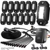 LEDMIRCY R2 Pure White Rock Lights Kit with Roker Switch