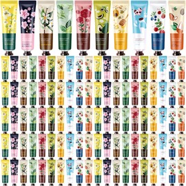 Dansib Hand Cream Gifts Set for Women Mini Lotion Travel Hand Lotion Bulk for Dry Cracked Hands, Mini Hand Lotion for Graduation Gifts, Baby Shower and Birthday Party Favors, 10 Styles(120 Pack)