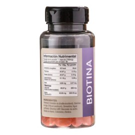 Biotina 30 Cáps. De 700 Mg C/u Suplemento Sabor Sin Sabor