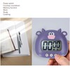 Luqeeg Cute Animal Digital Multi-Function Kitchen Timer, Purple