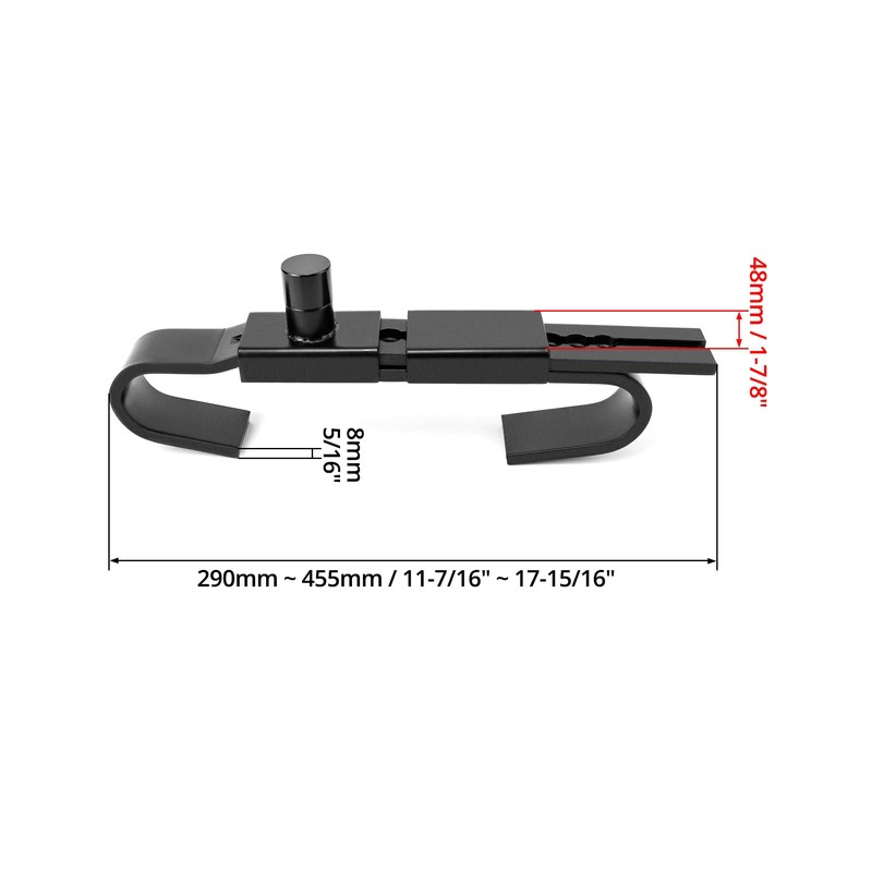 QWORK Shipping Container Lock, 2 Pack 9.8" to 17.3" Adjustable