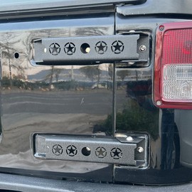 MARSITTER Compatible with 2007-2018 Jeep Wrangler JK/JKU Wrangler Steel Heavy Duty Reinforc Tailgate Hinge Set