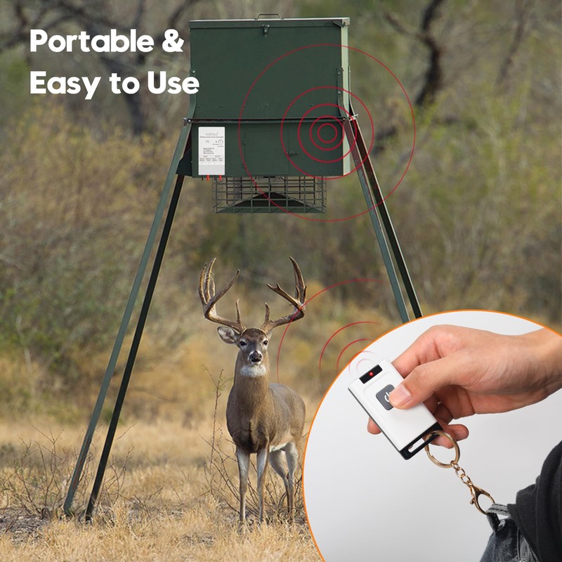 Briidea Feeder Activator Remote Control – Compatible with 6-24VDC Feeders,