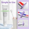 6 Pcs Toothpaste Squeezer Set, Plastic Toothpaste Saver, Hanging Toothpaste