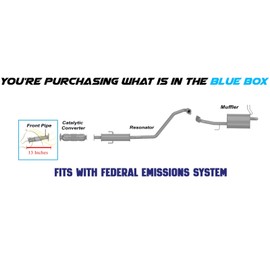 Northeastern Exhaust | Stainless Steel Exhaust Front Flex Pipe Compatible for Kia Forte Koup 2010-2013 2.0L | Forte Koup 2.4L | Free Gaskets Included | Federal Emission