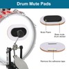 Drum Mute Pads 11 Pieces With Cymbal Pad and Hi