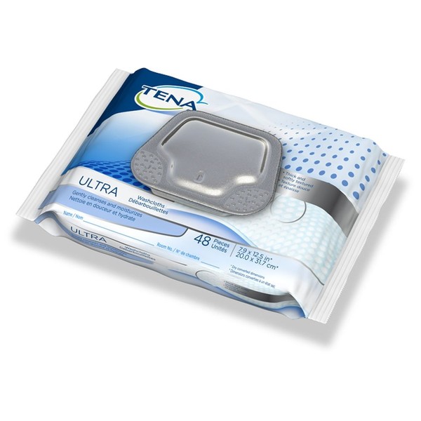 Tena Ultra Cleansing Wipes, Case/576 (12/48s)