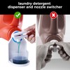 Laundry Detergent Cup Holder and Nozzle Force-Saving Switch Detergent Drip