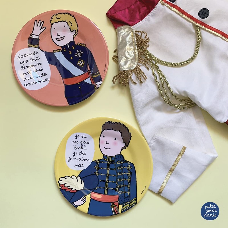 Soledad Dessert Plate with German Text 'Ich n' Dis Pas