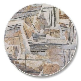 Absorbent Stone Beverage Coasters - Set of 4 - Neutral Reconstructions