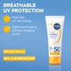 NIVEA SUN Breathable UV Face Sensitive SPF 50+ (40ml), Face
