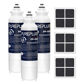 PUREPLUS LT800P NSF/ANSI 401, 53, 42 & NSF P473 Certified Certified Replacement for LG ADQ73613401, Kenmore 469490, 9490, ADQ73613402, ADQ736134, LSXS26326S LMXC23746S, LT120F, 3Pack
