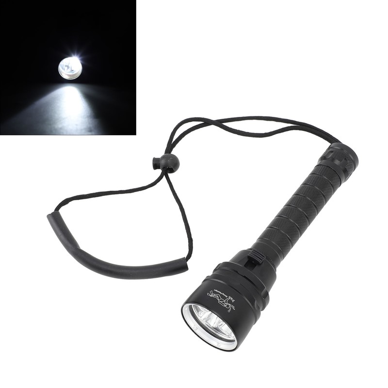 Diving Flashlight IPX8 Waterproof Underwater 328ft 5000LM Super Bright Underwater