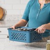 IRIS USA Plastic Storage Basket, 6-Pack, Medium, Shelf Basket Storage