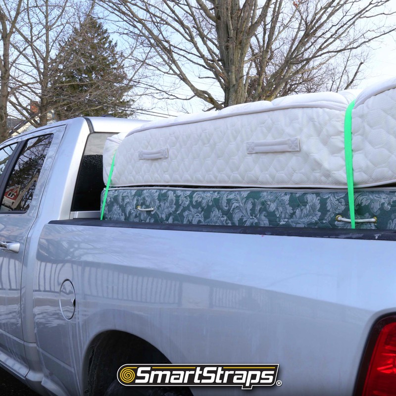 SmartStraps Ratchet Straps - 6ft GRN Padded Ratchet 2pk 1,500lb