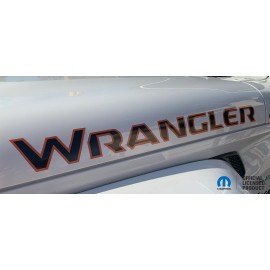 Mopar 18-23 jeep WRANGLER hood decal sticker rubicon willys gladiator JT JL ORANGE