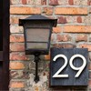 HASWARE Floating House Number 6 inch Stylish Door Numbers Alphabet