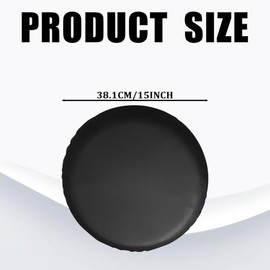 Cubierta de neumático de repuesto para coche, 15 pulgadas, de piel de PVC, resistente al polvo, impermeables, protectores de rueda de repuesto, accesorios de protección universal de