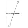 AnSaw Gold 10-Inch Stainless Steel Cocktail Spoon with Leaf Handle