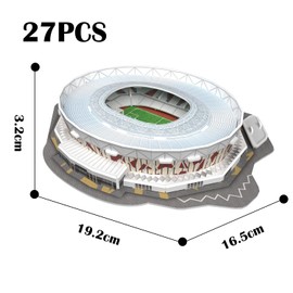 Georgie Porgy 3D Football Stadium Puzzle Toy Model Building Kits for Children Birthday Gifts (London Stadium 27 Pieces)