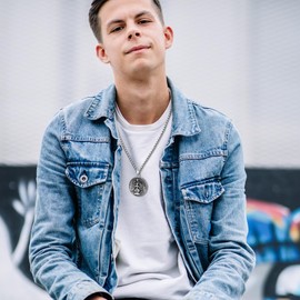 Oidea Leviathan Satanic Brimstone Cross Necklace for Men - Alchemical Symbol, Double Sided, Baphomet Satan Goat Necklace, Stainless Steel Pendant Necklace, Satan Church Jewelry Gift