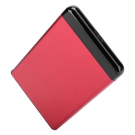USB External Hard Drive Enclosure,Mobile Hard Disk Box USB3.0 Portable 2.5in SSD/HDD SATA Aluminum Alloy Enclosure 8TB(red)