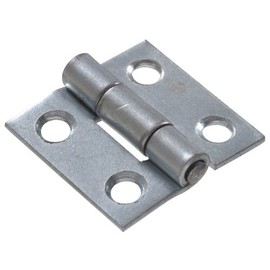Hardware Essentials 851720 Light Narrow Door Hinges and Fixed Pin Brass 1" -2 pack