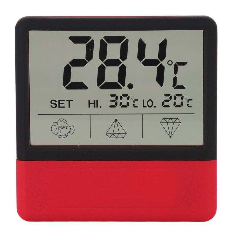 Digital Aquarium Thermometer High Accuracy High Temperature Alarm LED Fish