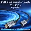 BAWIOFIAU USB c Braided Data Extension Cable 20ft/6M, USB c