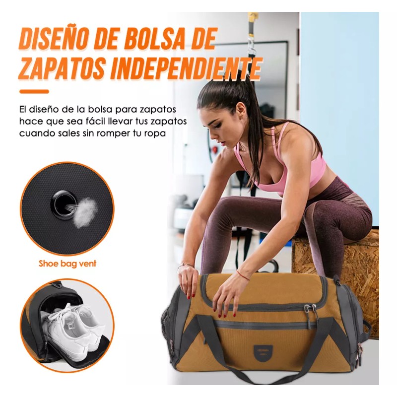 Aosihui Maleta Bolsa Gym De Viaje Mochila Deportiva 40l Impermeable