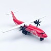 WngAur Pink Die-Cast Propeller Airplane Model – 6 Inch Alloy
