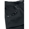 Gothicana by EMP Mens Black Studded Shorts, black