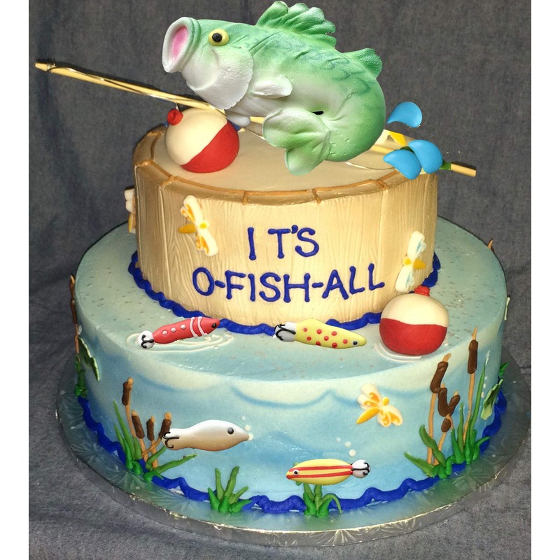 Fishing Lures Accessory Pack- 12 pcs Edible Icing Cupcake Decoration