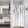 ASDCXZ Leaves Shower Curtain 120 x 200 cm, Spring Watercolour