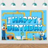SHADOAMP Plumber Party Decorations Plumber Theme Happy Birthday Backdrop Banner
