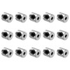 sourcing map 15pcs Set Screw Collars 2mm Bore Shaft Collars,