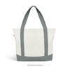 Ecoright Large Canvas Tote Bag for Women with Zip and