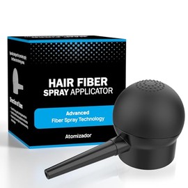 Authhair Hair Fiber Spray Applicator for Thinning Hair Care Rubber | Black 1 Applicator (1 PACK)