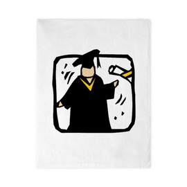 CafePress Graduate Receiving Diploma Graduation Twin Duvet Cover, Printed Comforter Cover, Unique Bedding,