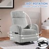 Yaheetech 360° Swivel Glider Chair for Nursery, Rocking Chair Nursing