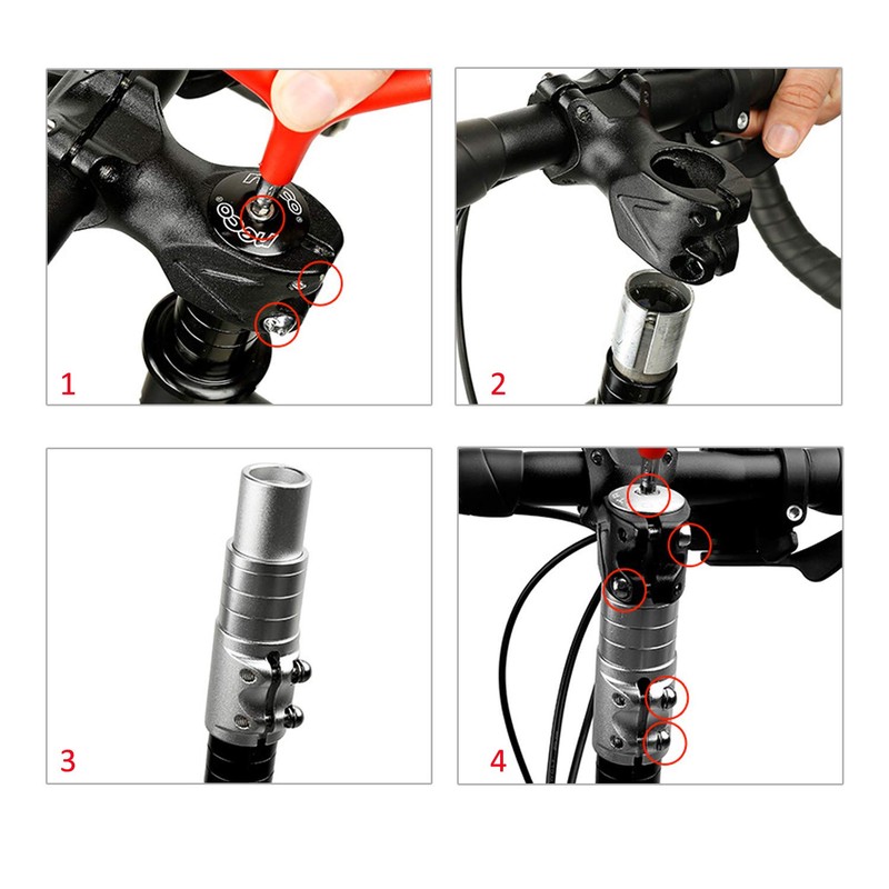 PLATT Bicycle Fork Stem Extender Aluminum Alloy MTB Bike Stem