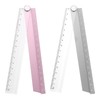 sourcing map 2pcs Folding Straight Ruler 30cm Metric Aluminum Alloy