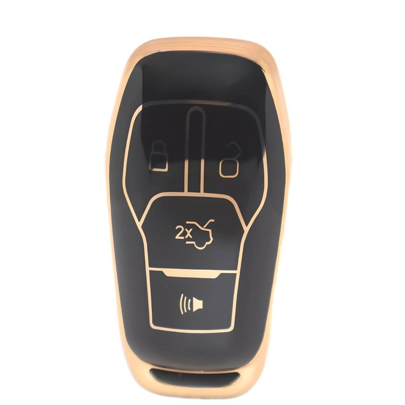 HEYEZQTY 4 Button Keyless Key Fob Cover Protector Case Shell