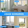 ZhouDaShu Adjustable Window Lock Bars Vertical, Small Window Bars Security