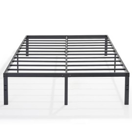 VECELO 16" Full Size Metal Platform Tall Bed Frame,Heavy Duty Steel Slat/Easy Assembly Mattress Foundation/No Box Spring Needed