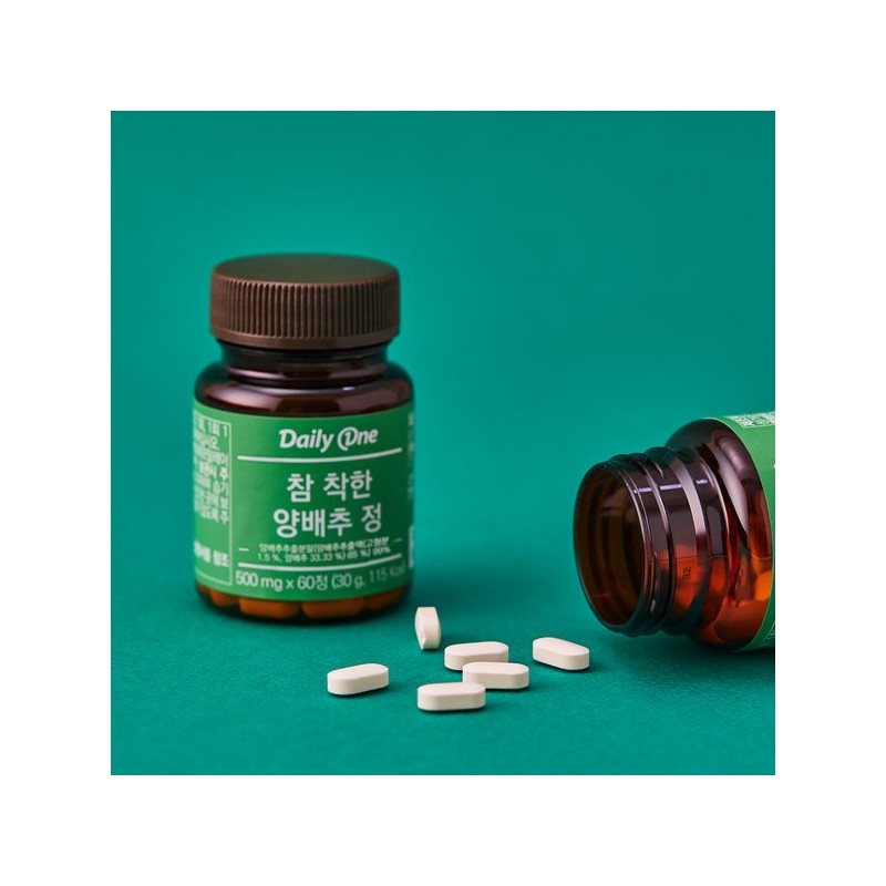 Daily One 데일리원 참 착한 양배추정 500mg X 60정 1통