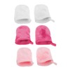Beavorty 3sets Washing Gloves Makeup Remover Gloves Facial Towel Reusable