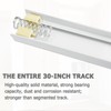 LANMIERT Bifold Door Hardware with Track, 36-Inch Bi-fold Closet Door