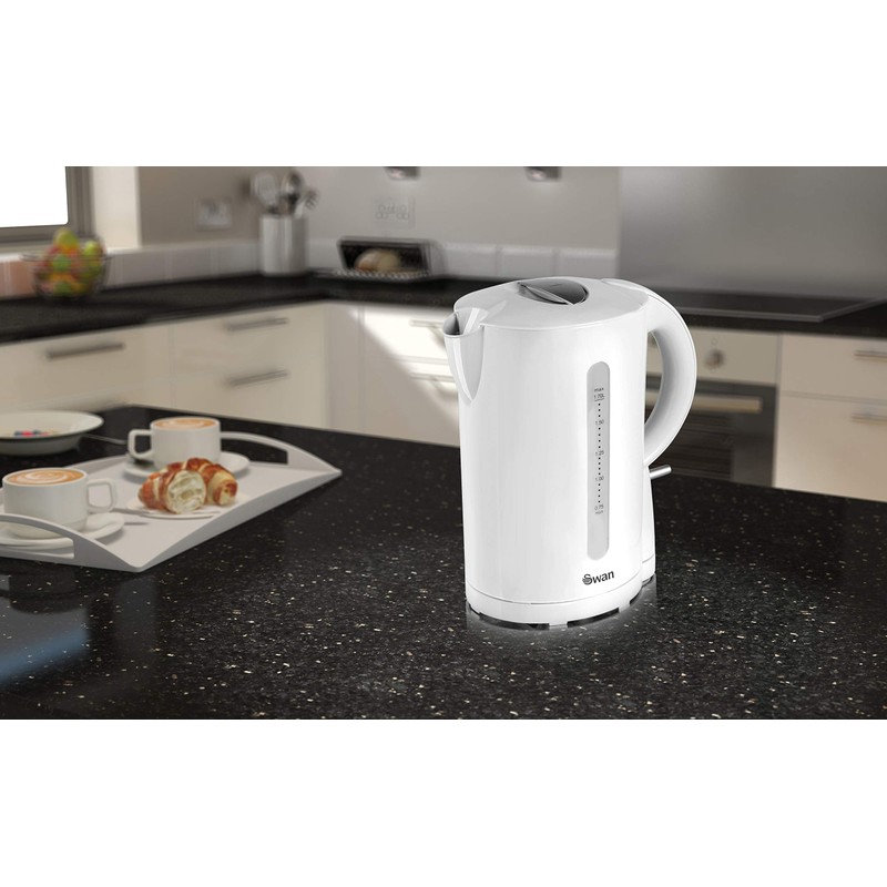Swan SK18121N Jug Kettle, Cordless Design, 1.7L, 2.2Kw, White
