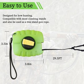 Bow and Gear Hoist - 29.5 Foot，Bow Rope, Bow Hunting Gear, doyles Gear Hoist,Retractable Gear & Bow Hoist for Tree Stand Hunting, Essential Hunting Gear